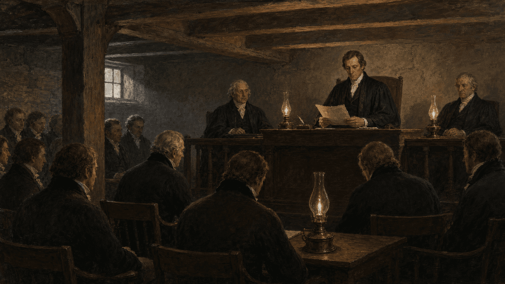 An 1803 court reading a consequential decision